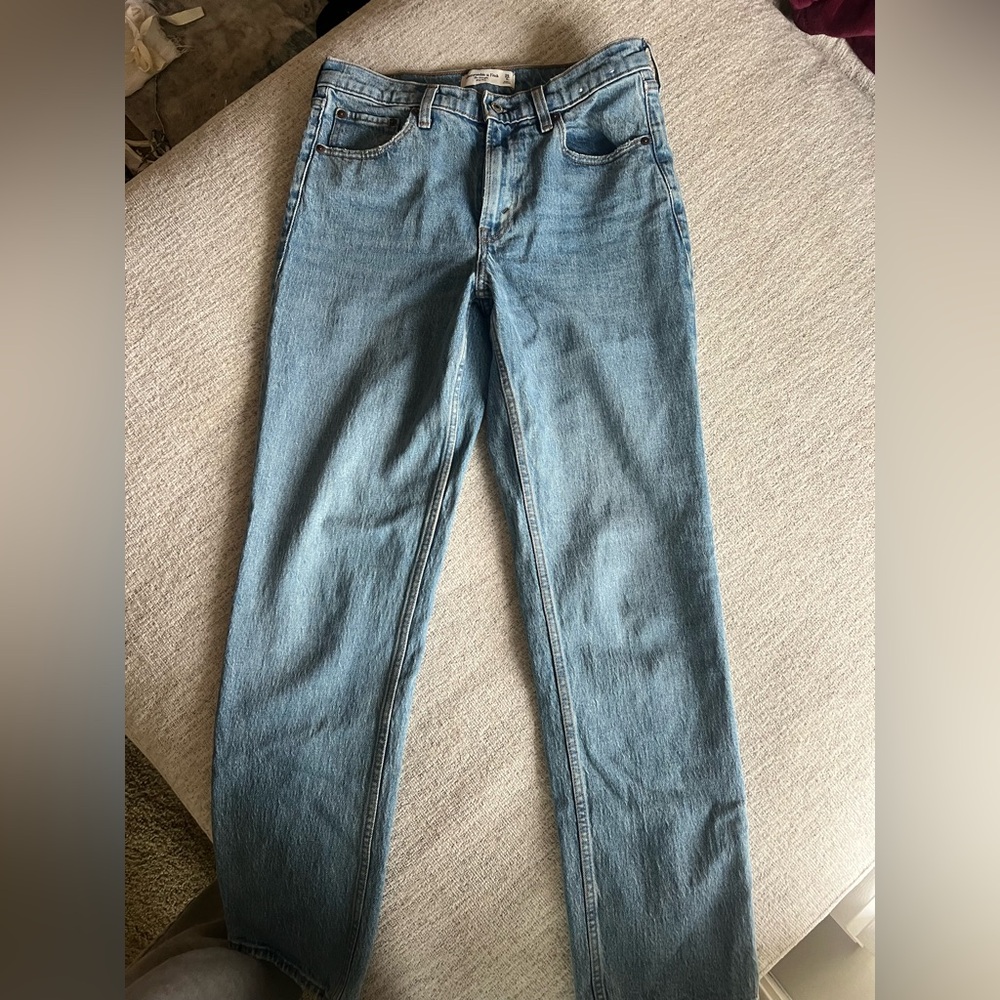 Abercrombie & Fitch Light Blue Straight Jeans